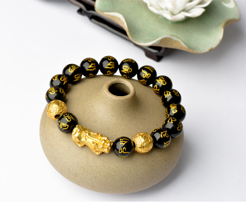 Pi Xiu Wealth Bracelet with Six Syllable Mantra