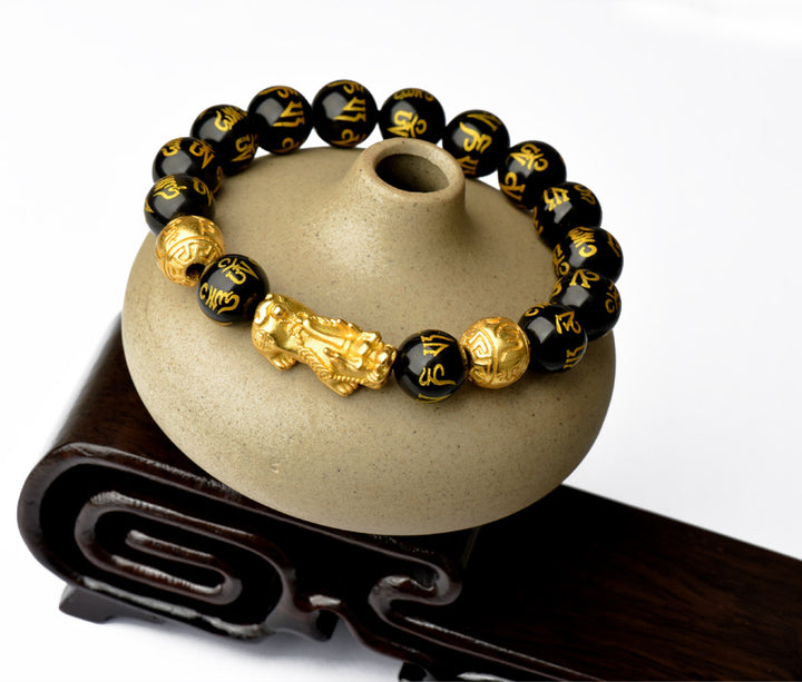 Pi Xiu Wealth Bracelet with Six Syllable Mantra